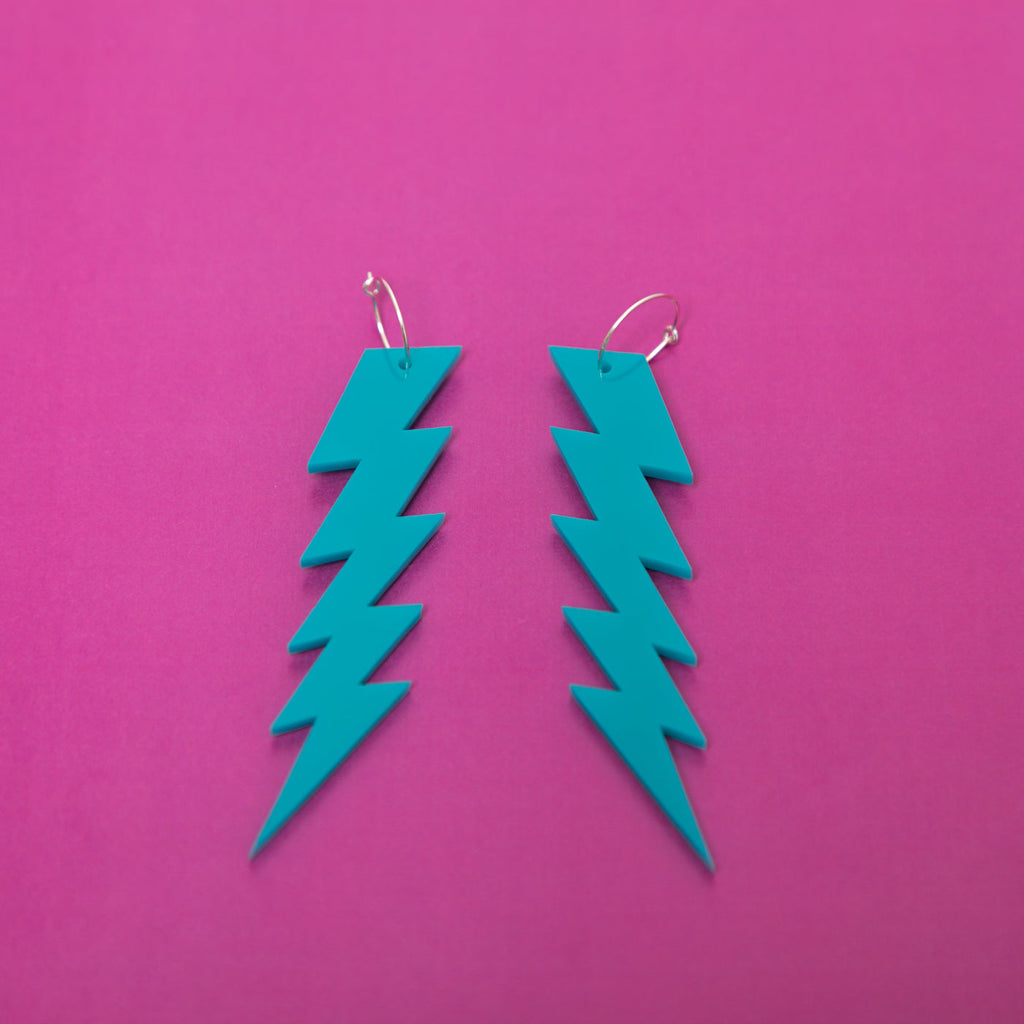 The ZiggyIggy Bolt Hoop Earrings