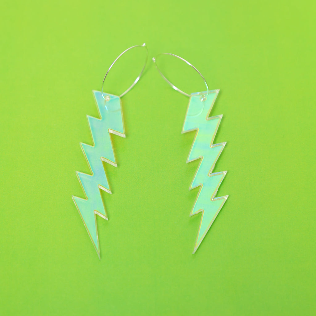 The ZiggyIggy Bolt Hoop Earrings