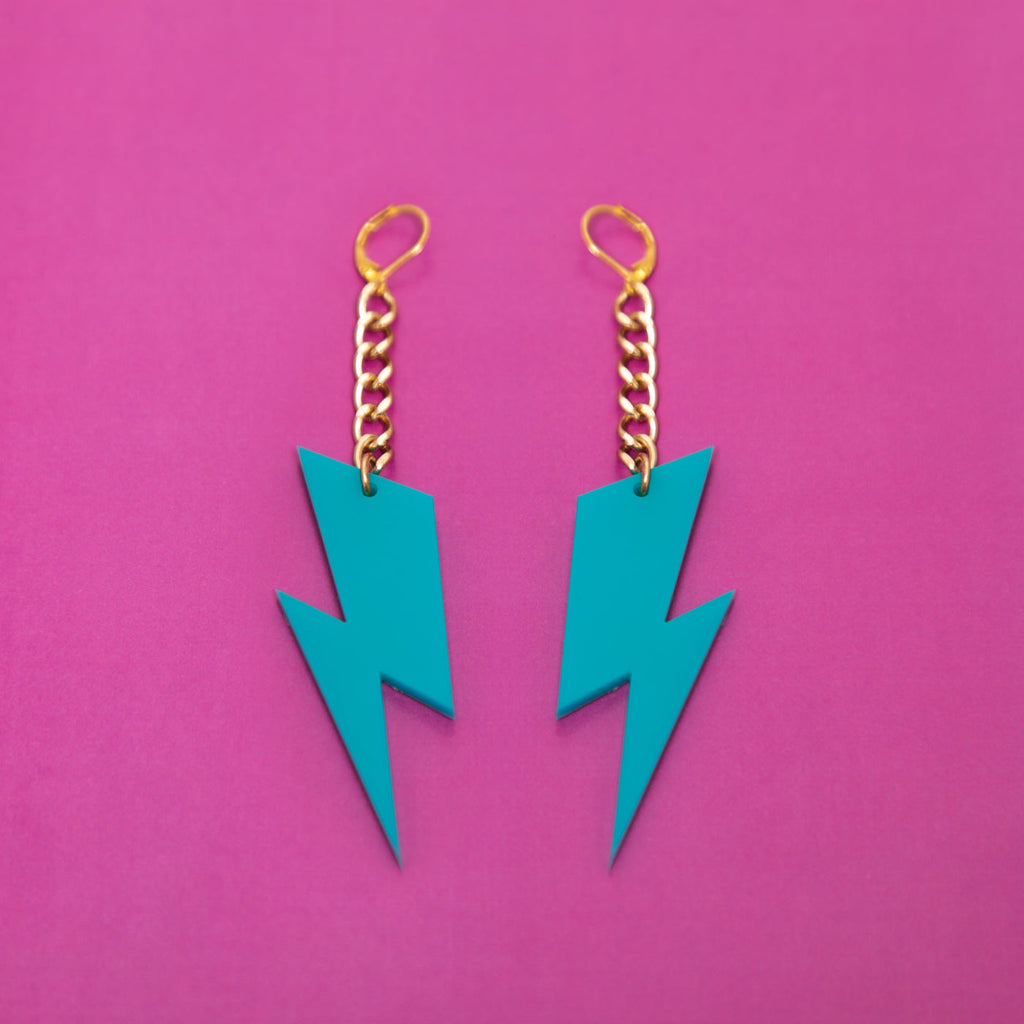 The Ziggy Bolt Chain Earrings