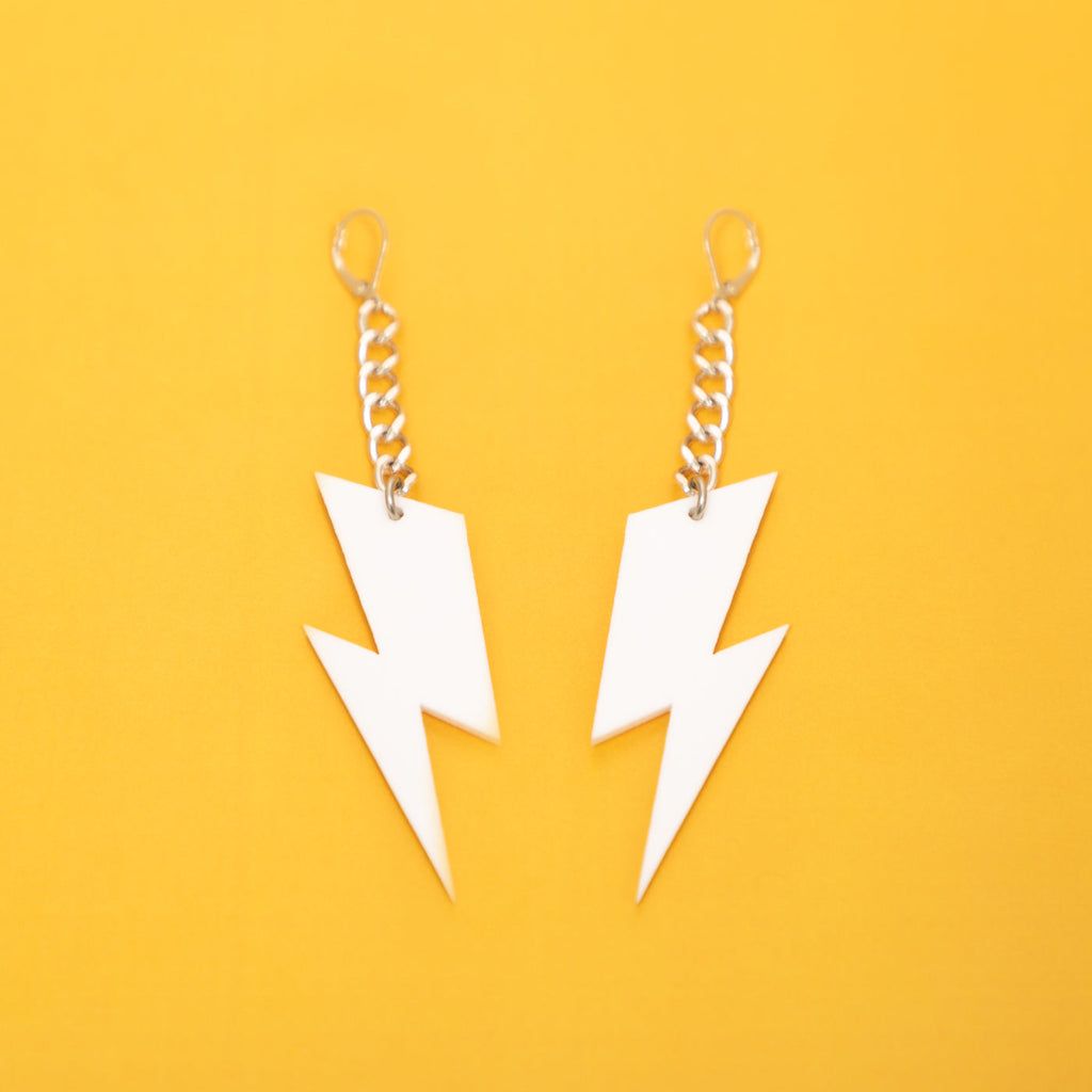 The Ziggy Bolt Chain Earrings