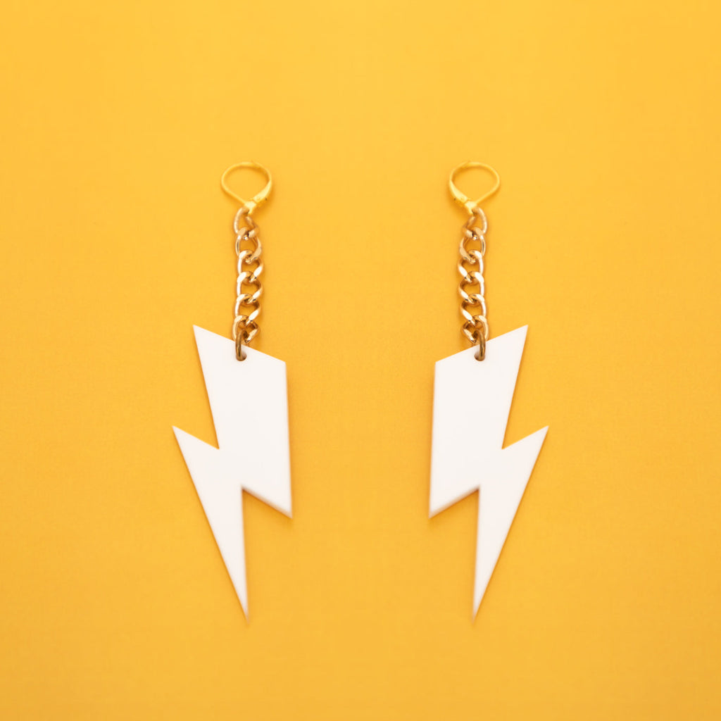 The Ziggy Bolt Chain Earrings
