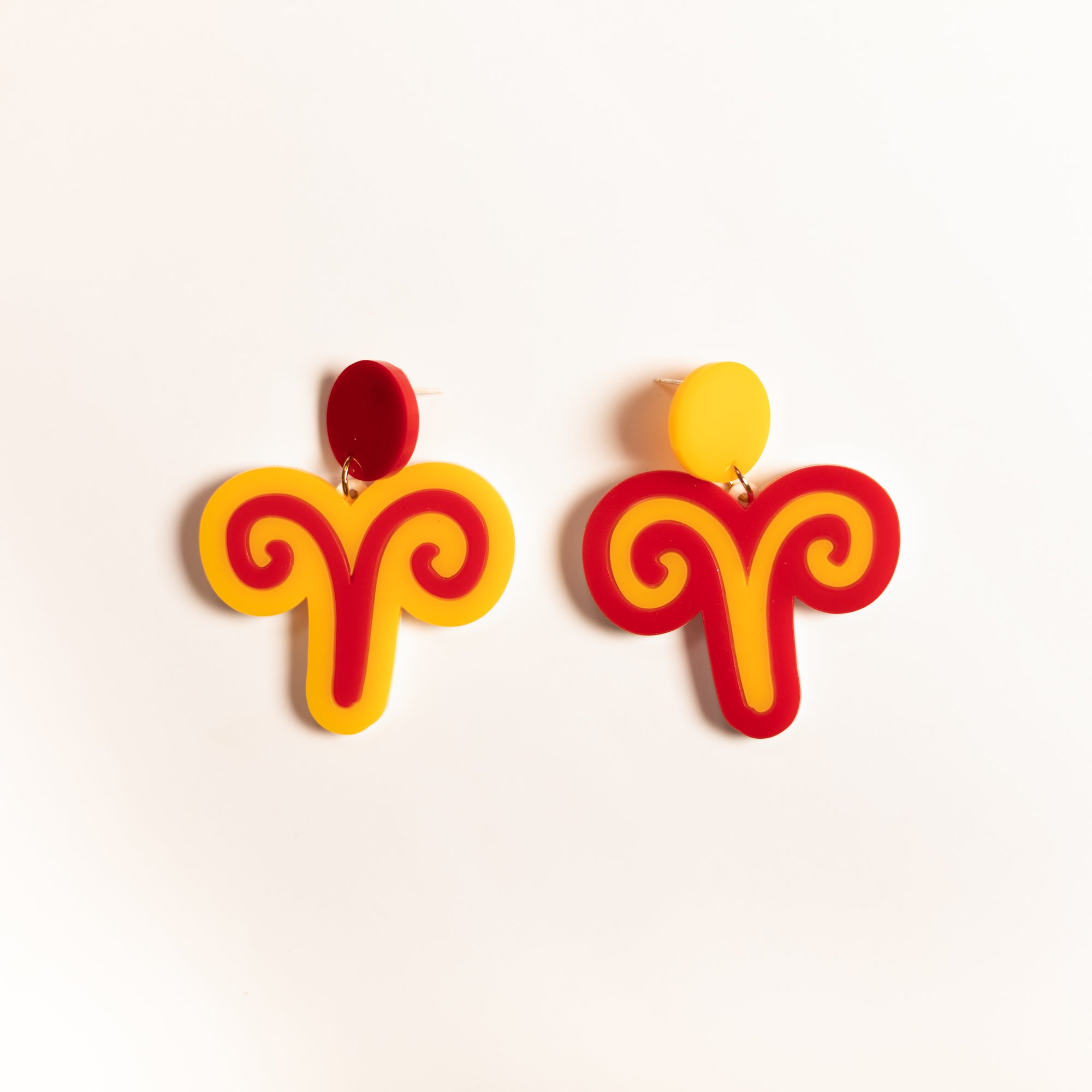 The Aries Sign Hanging Stud Earrings