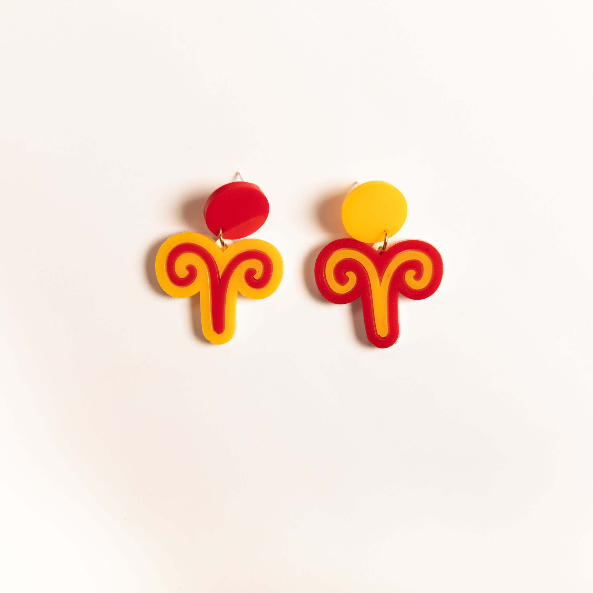 The Aries Sign Hanging Stud Earrings