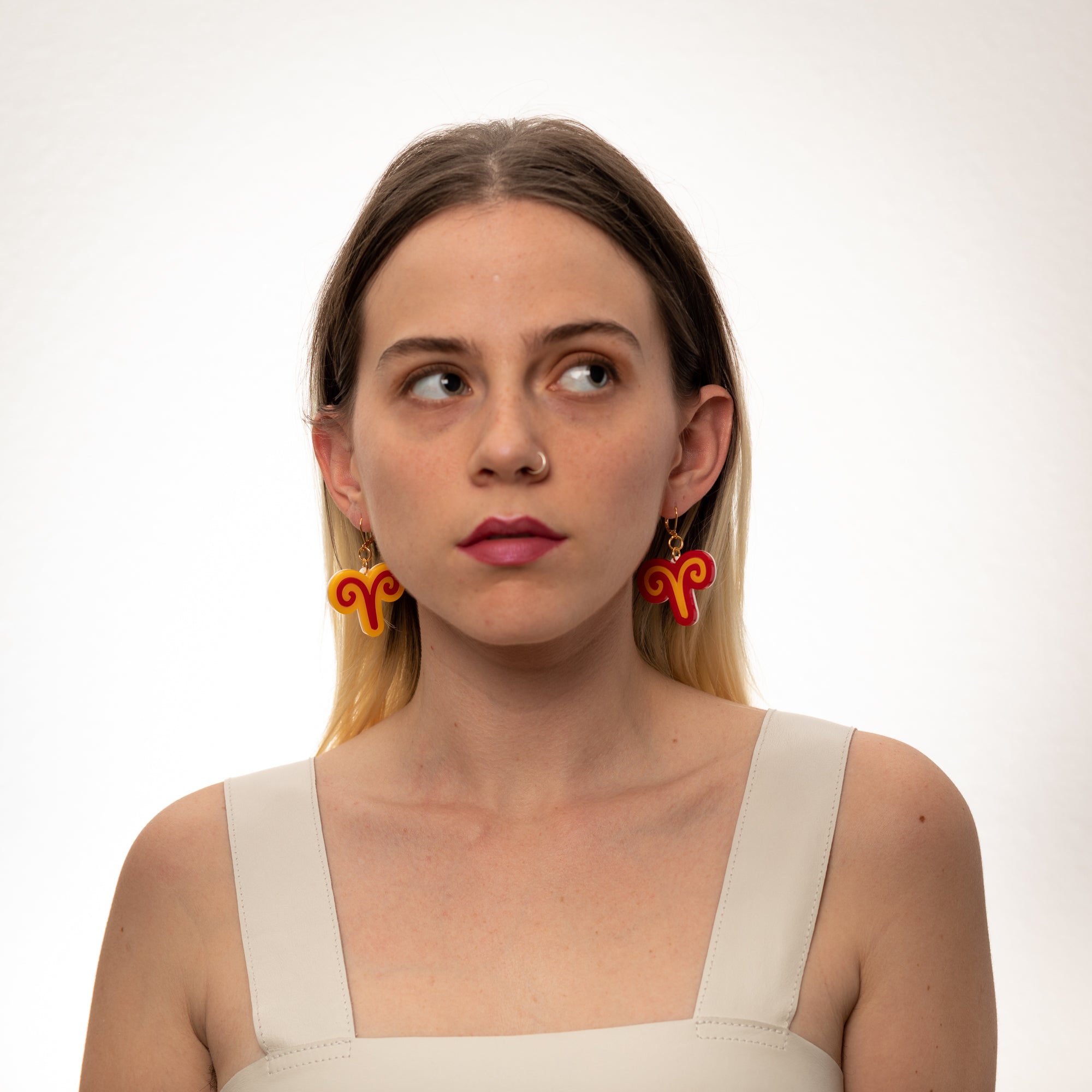 The Aries Sign Dangle Earrings