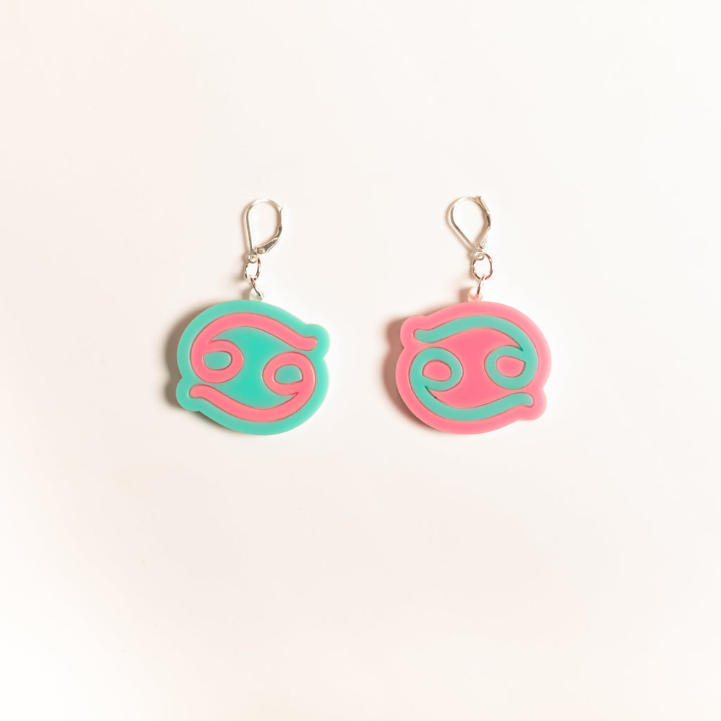 The Cancer Sign Dangle Earrings