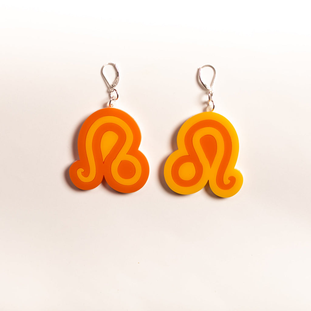 The Leo Sign Dangle Earrings