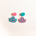 The Libra Sign Hanging Stud Earrings