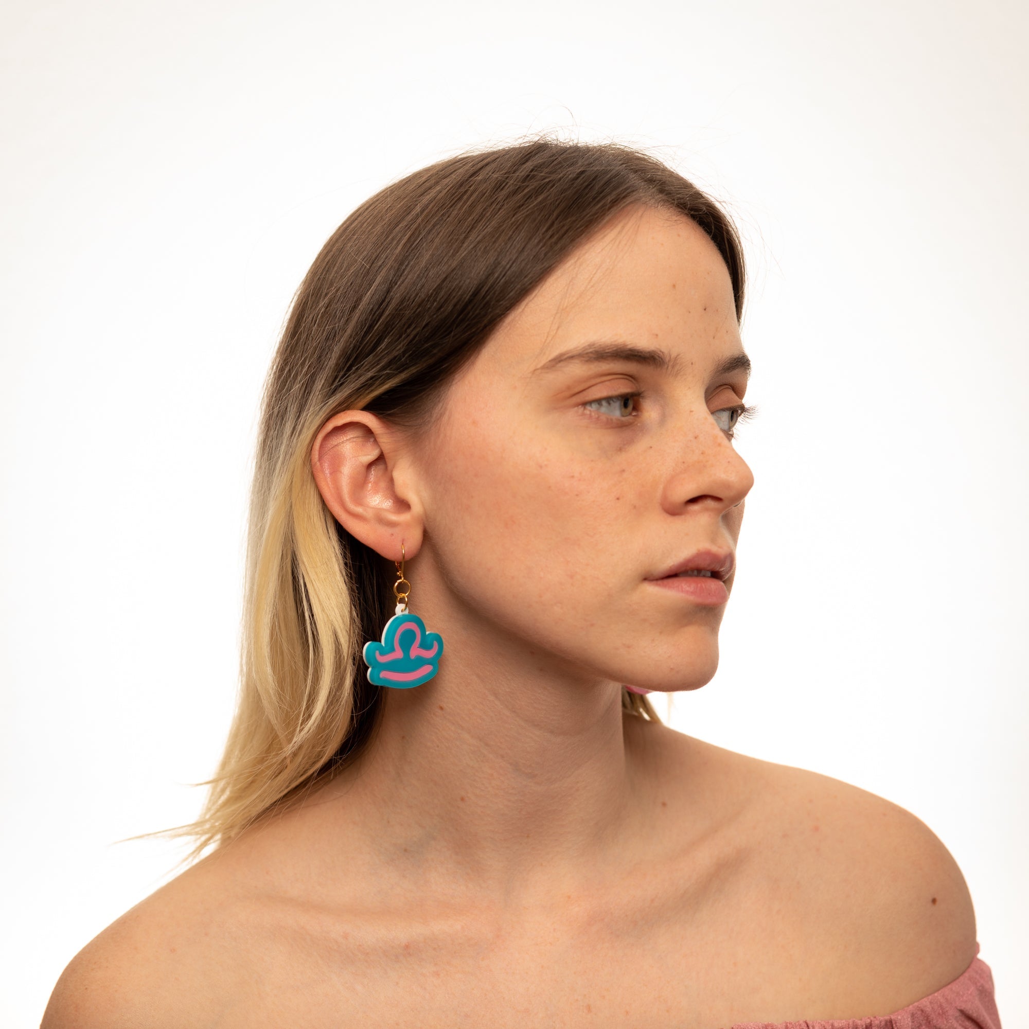 The Libra Sign Dangle Earrings