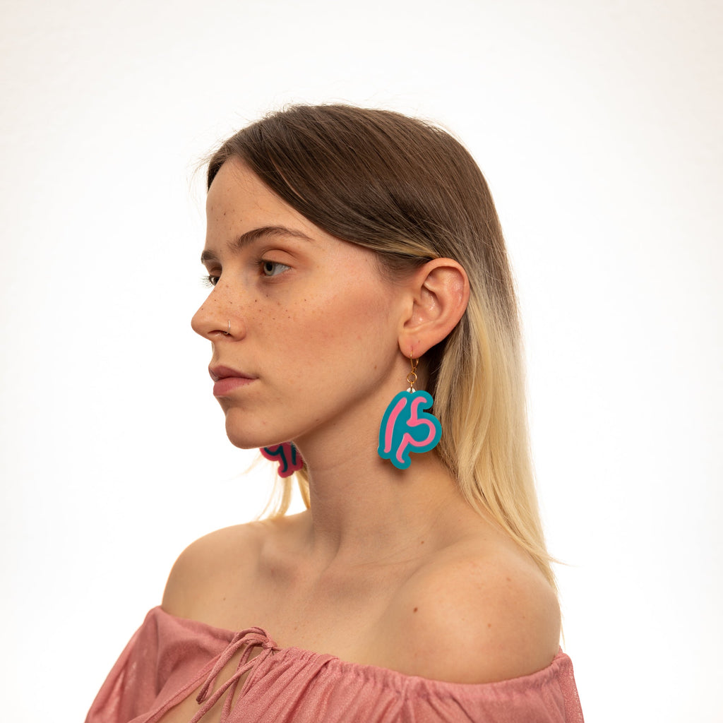 The Libra Sign Dangle Earrings