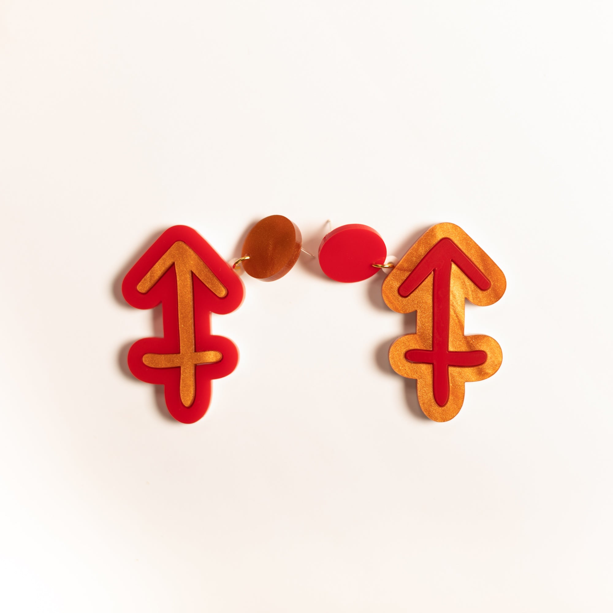The Sagittarius Sign Hanging Stud Earrings