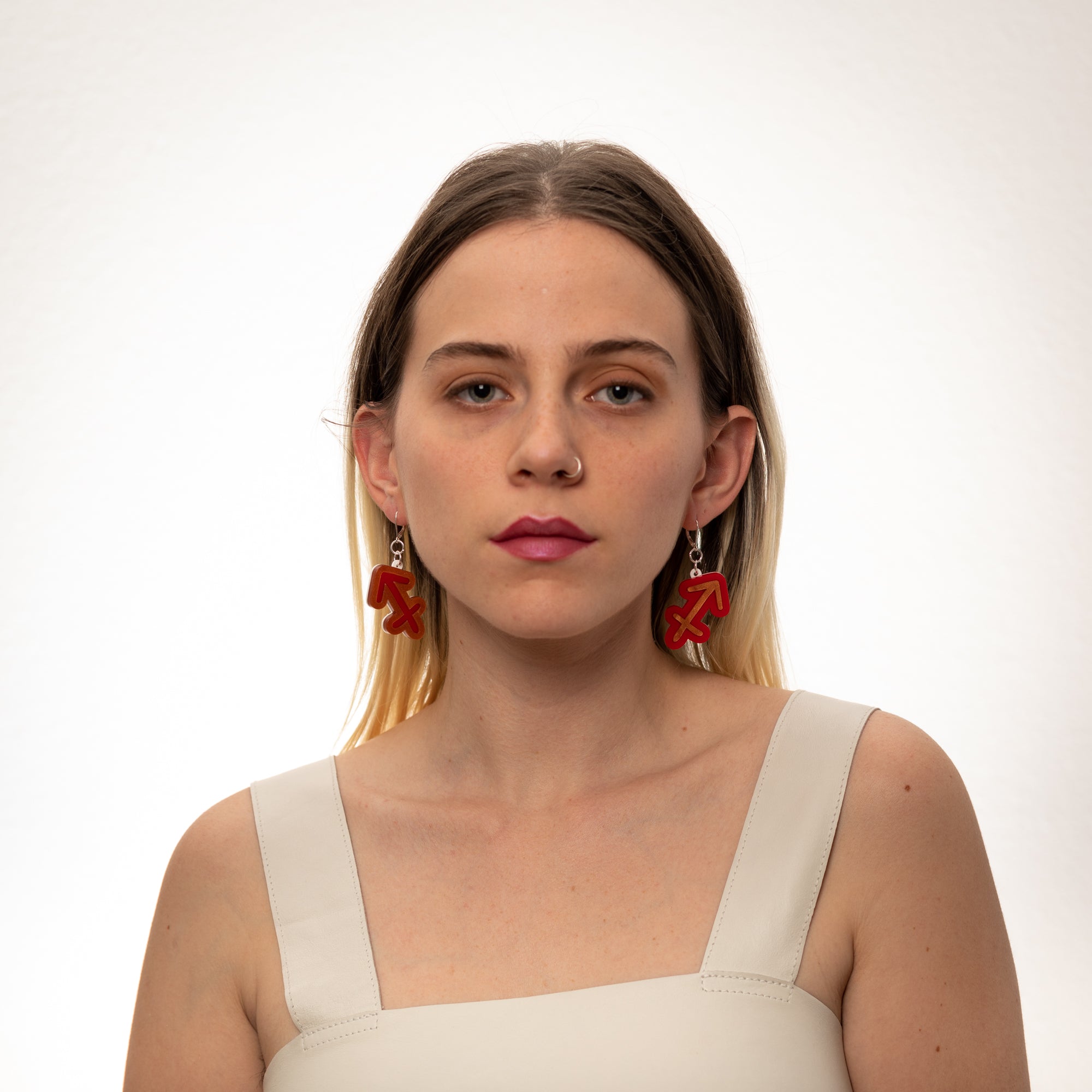 The Sagittarius Sign Dangle Earrings