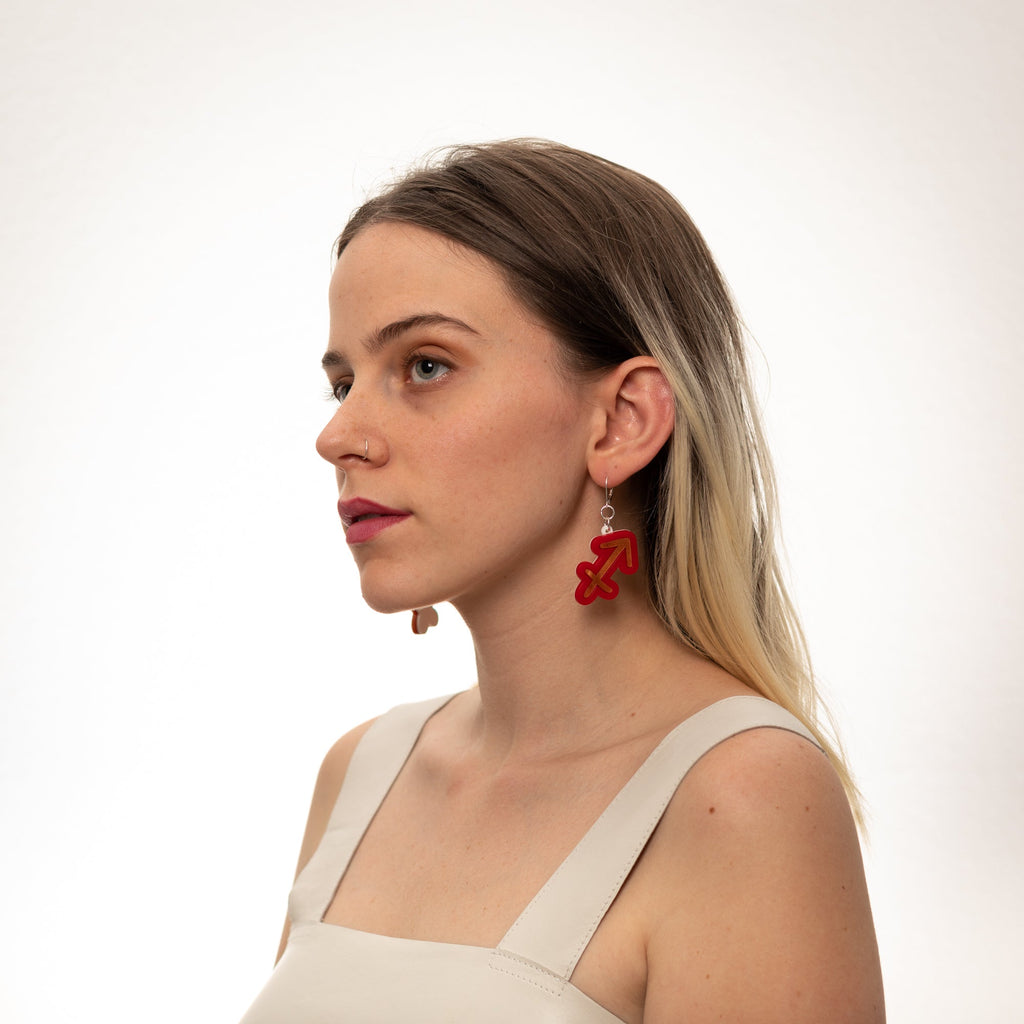 The Sagittarius Sign Dangle Earrings