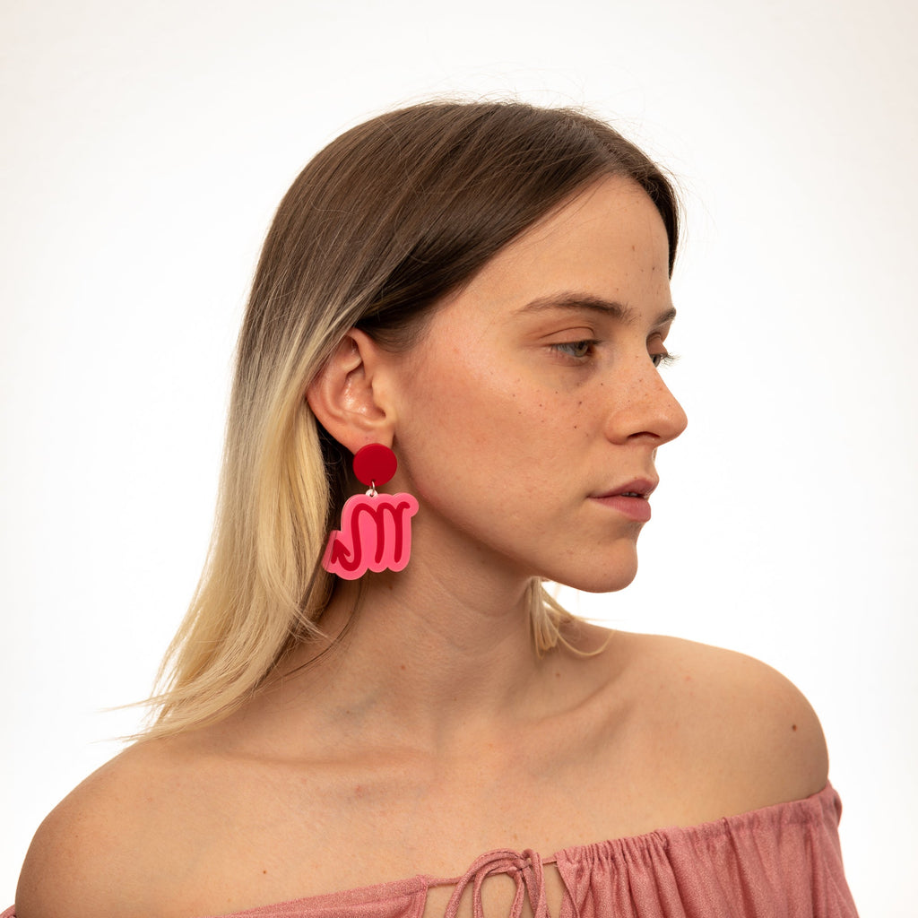 The Scorpio Sign Hanging Stud Earrings
