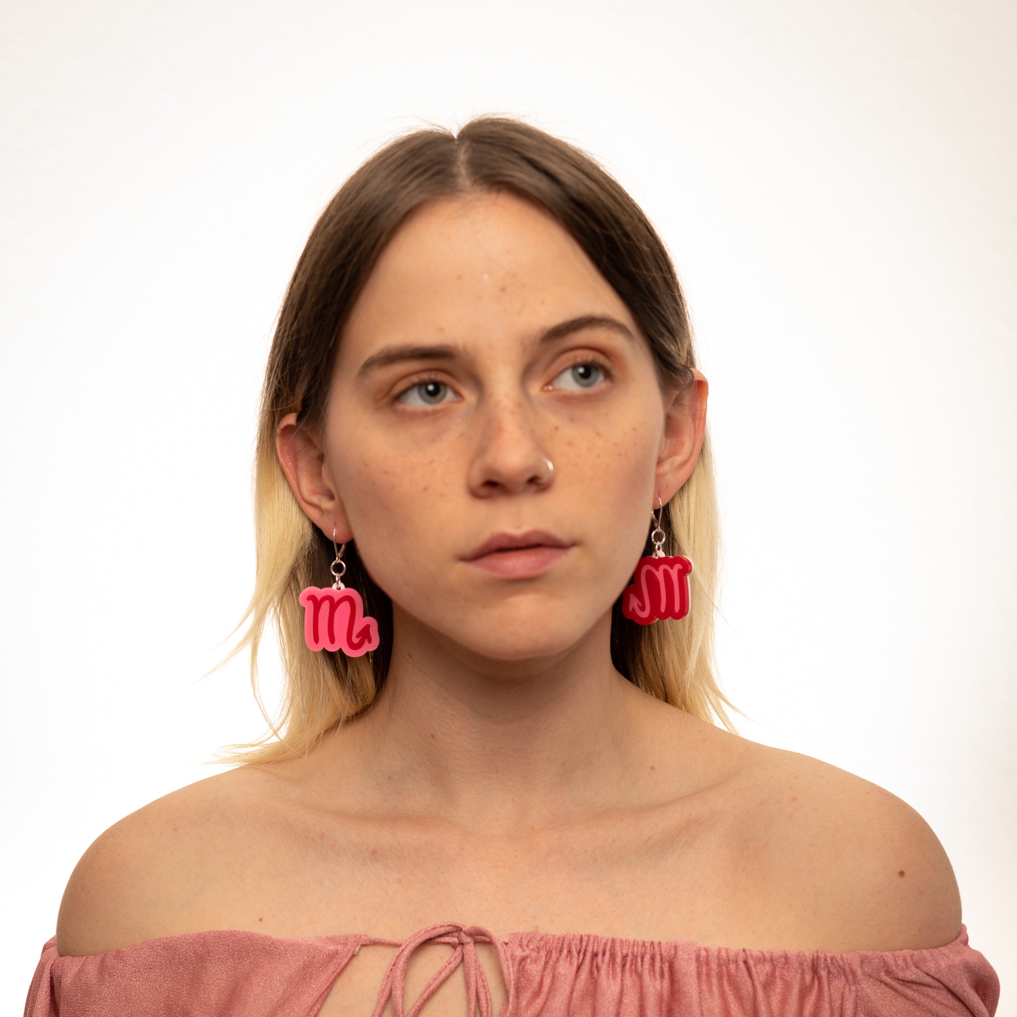 The Scorpio Sign Dangle Earrings