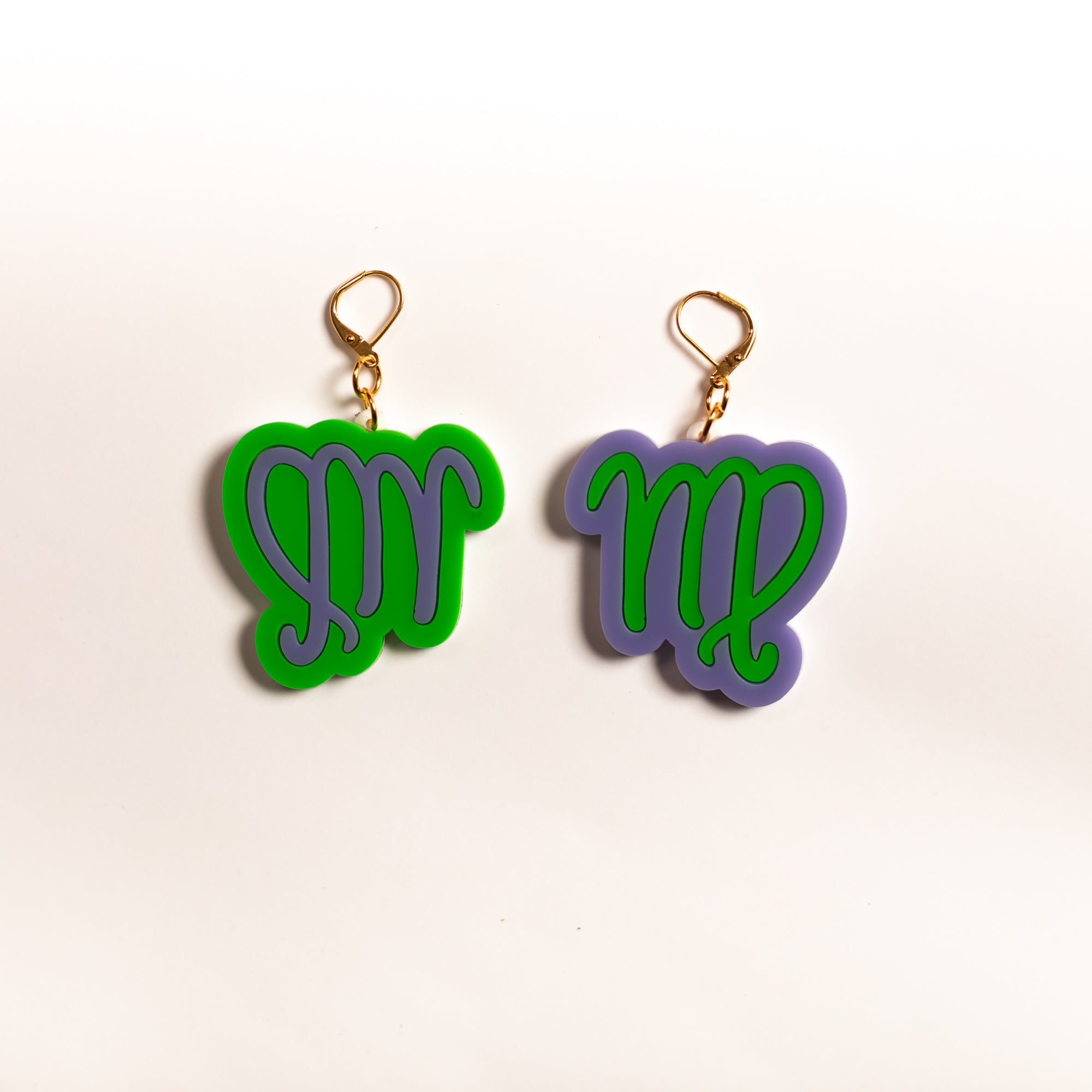 The Virgo Sign Dangle Earrings