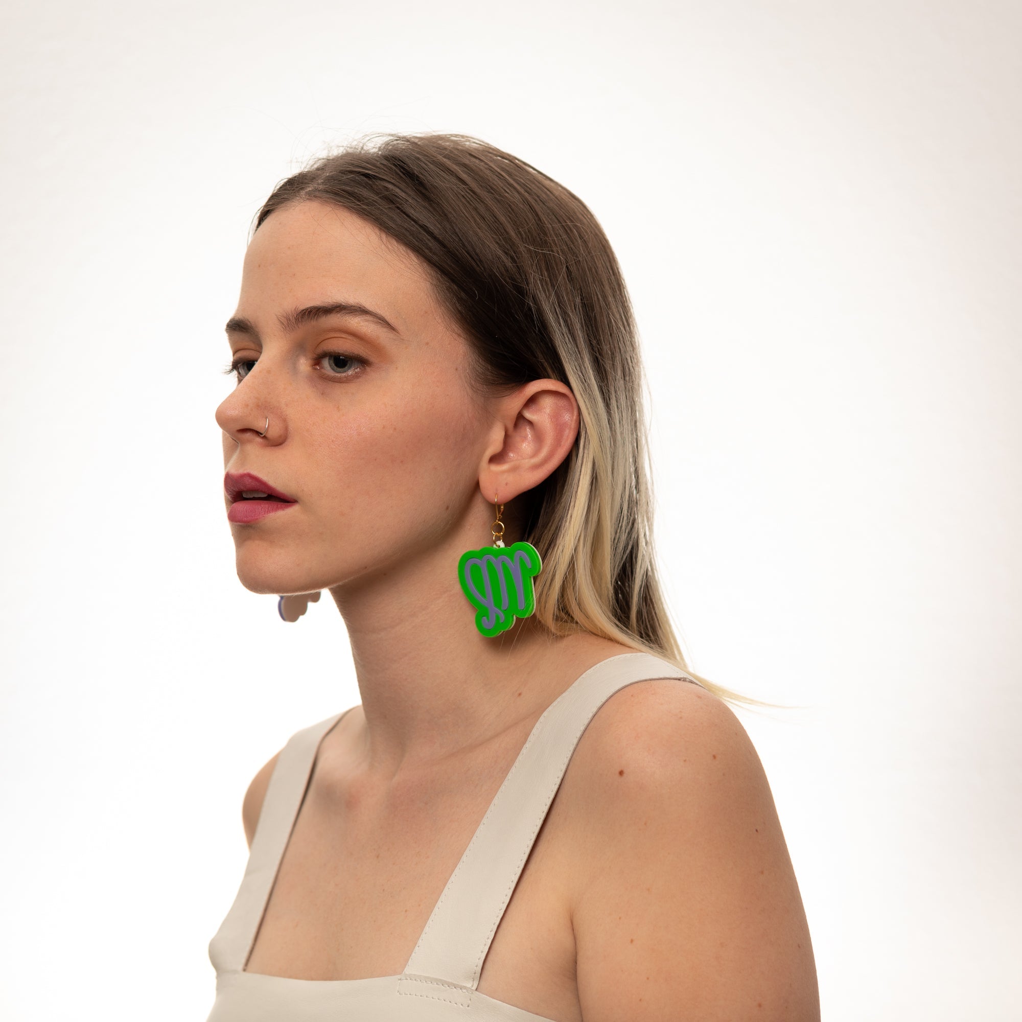 The Virgo Sign Dangle Earrings