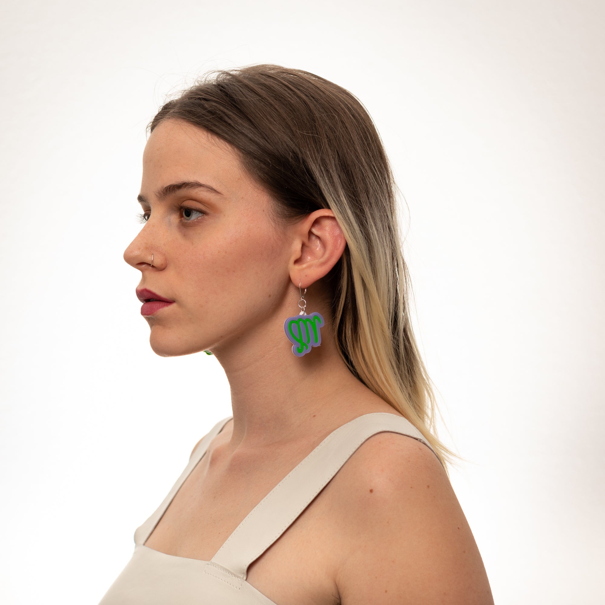 The Virgo Sign Dangle Earrings