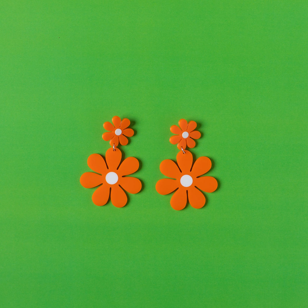 The Double Daisy Stud Earrings