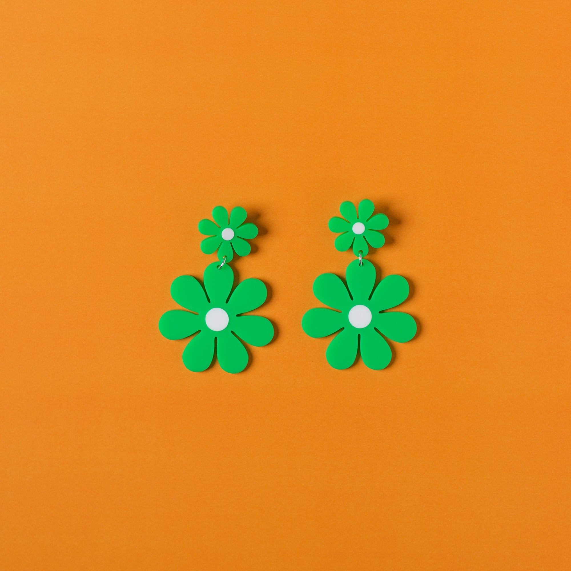 The Double Daisy Stud Earrings