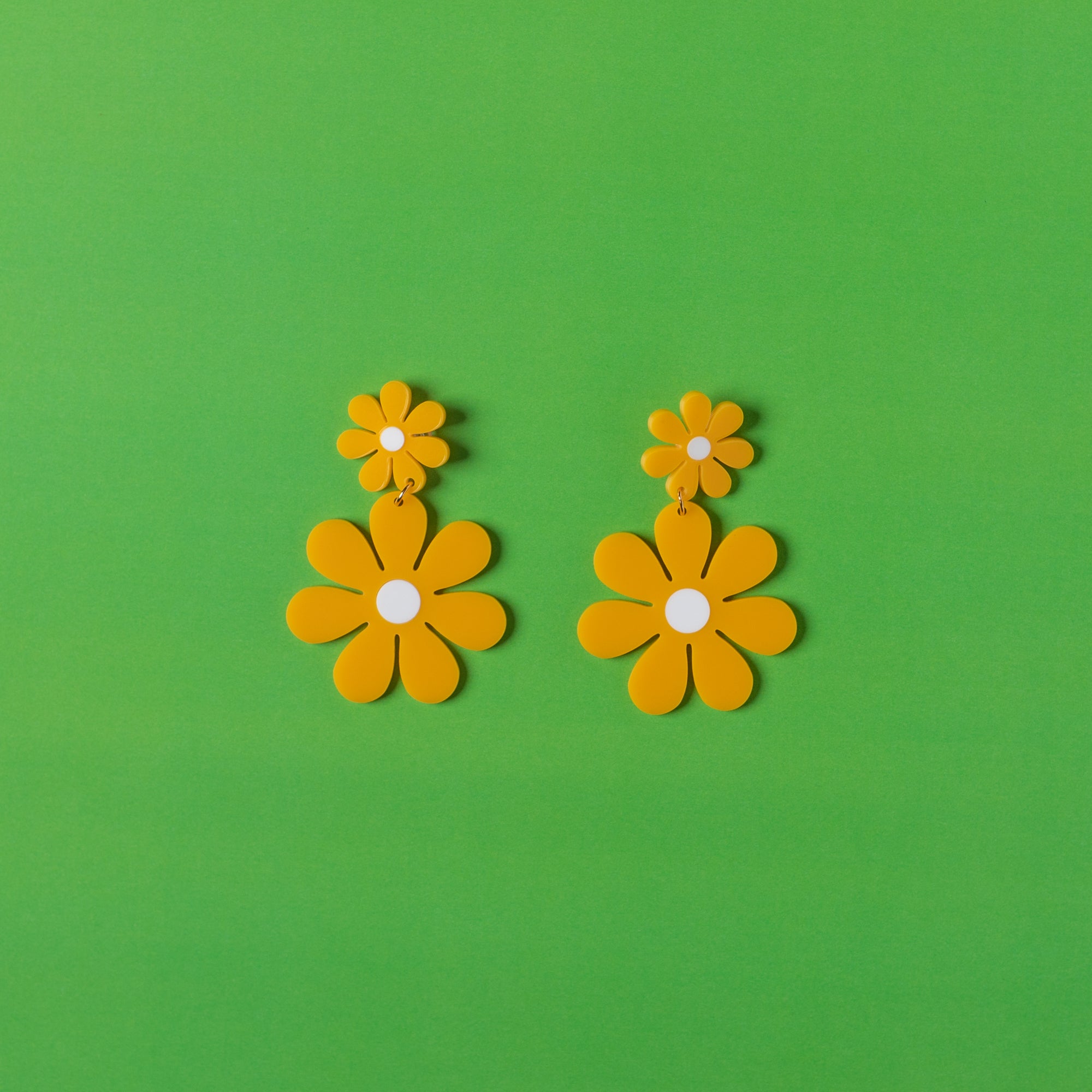 The Double Daisy Stud Earrings