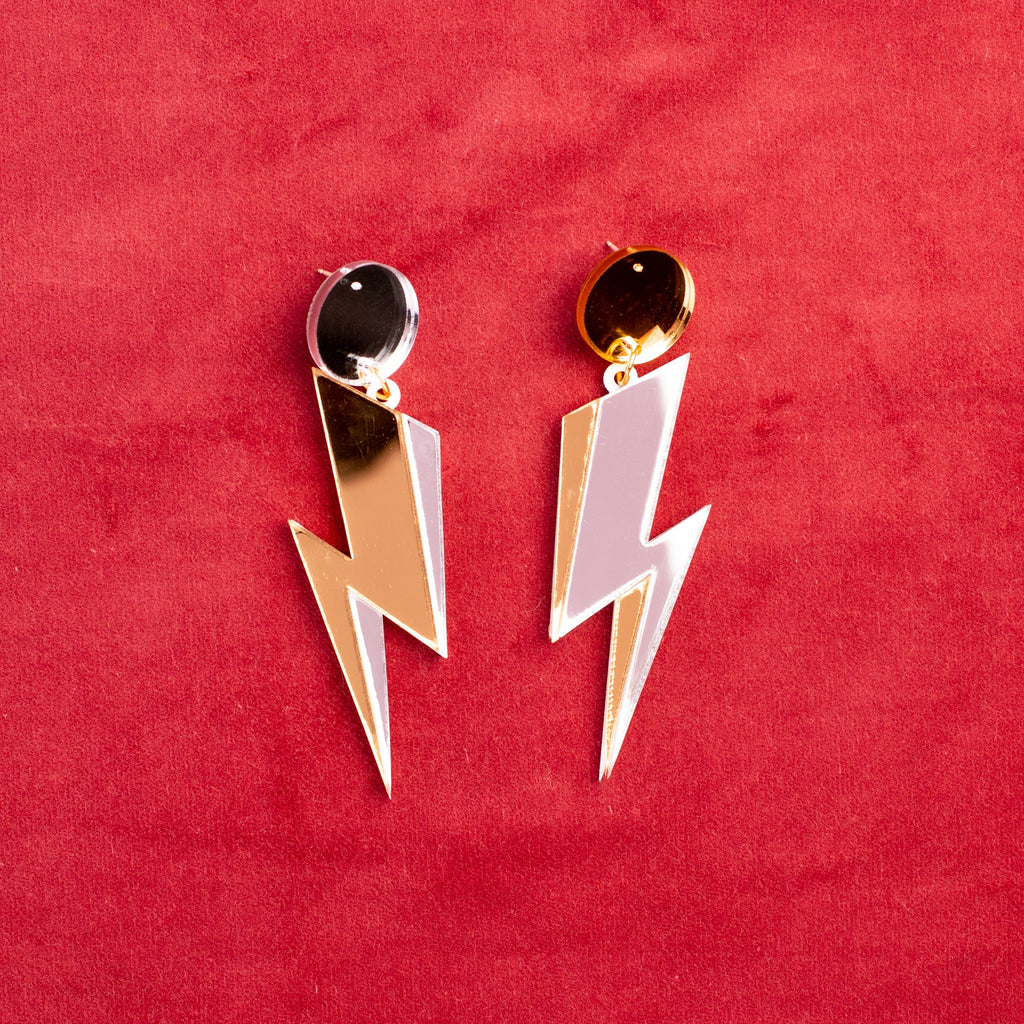 Layered Ziggy Bolt Earrings Wholesale