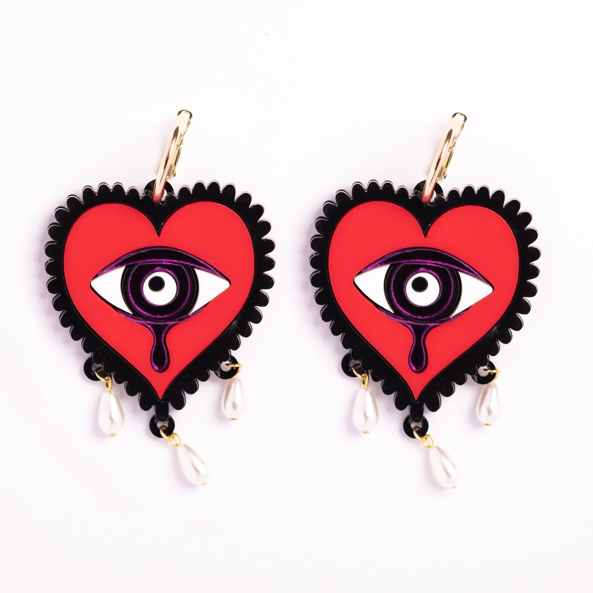 Cry Me a River Hoop Earrings