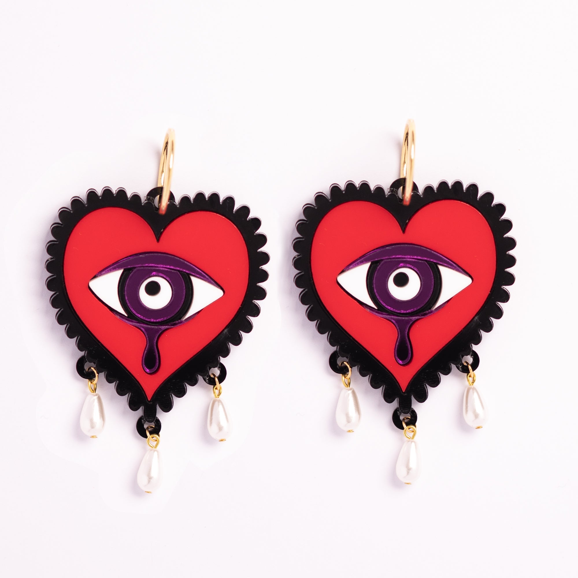 Cry Me a River Hoop Earrings