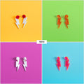 The Ziggy Bolt Hanging Stud Earrings
