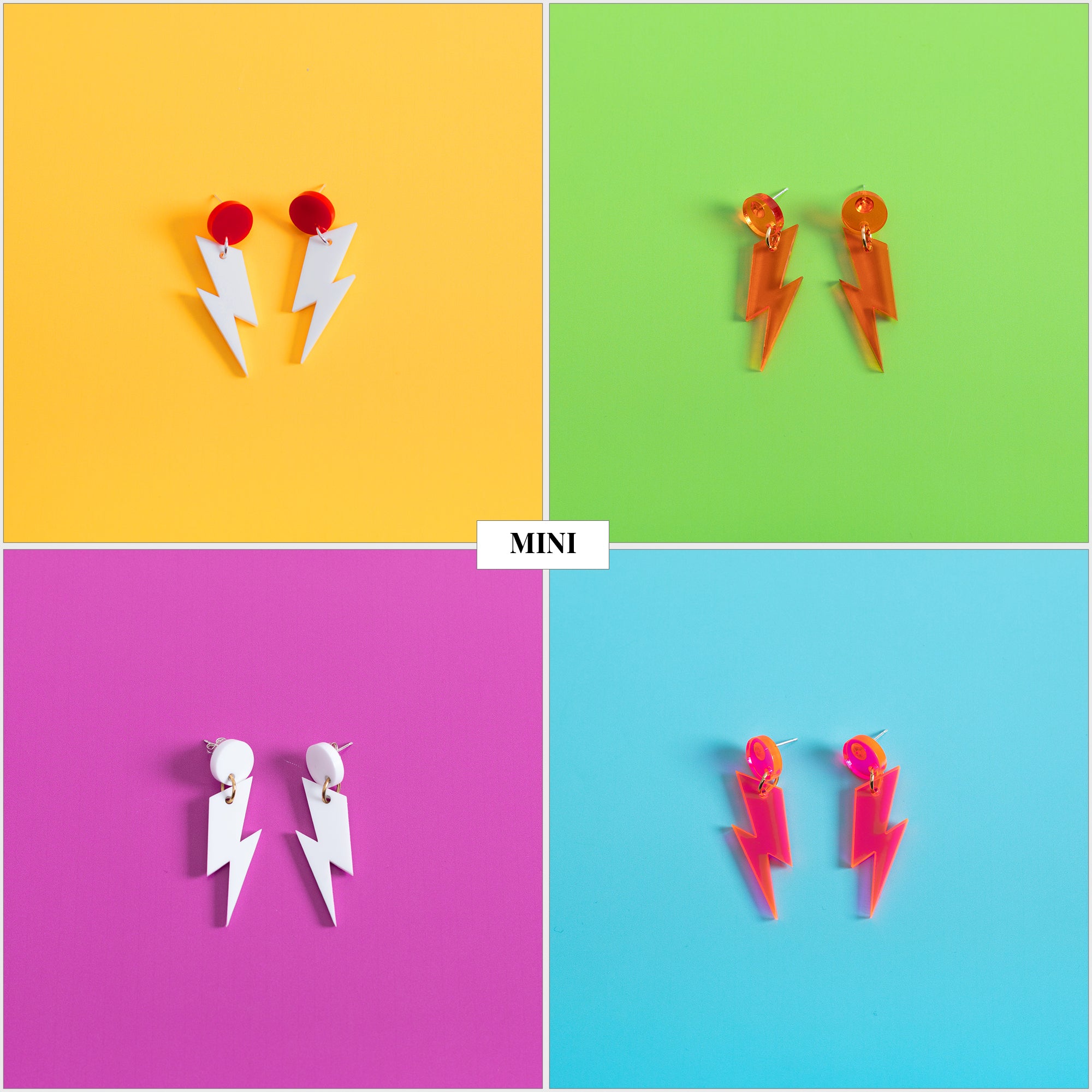 The Ziggy Bolt Hanging Stud Earrings
