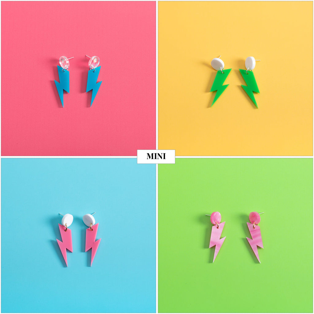 The Ziggy Bolt Hanging Stud Earrings
